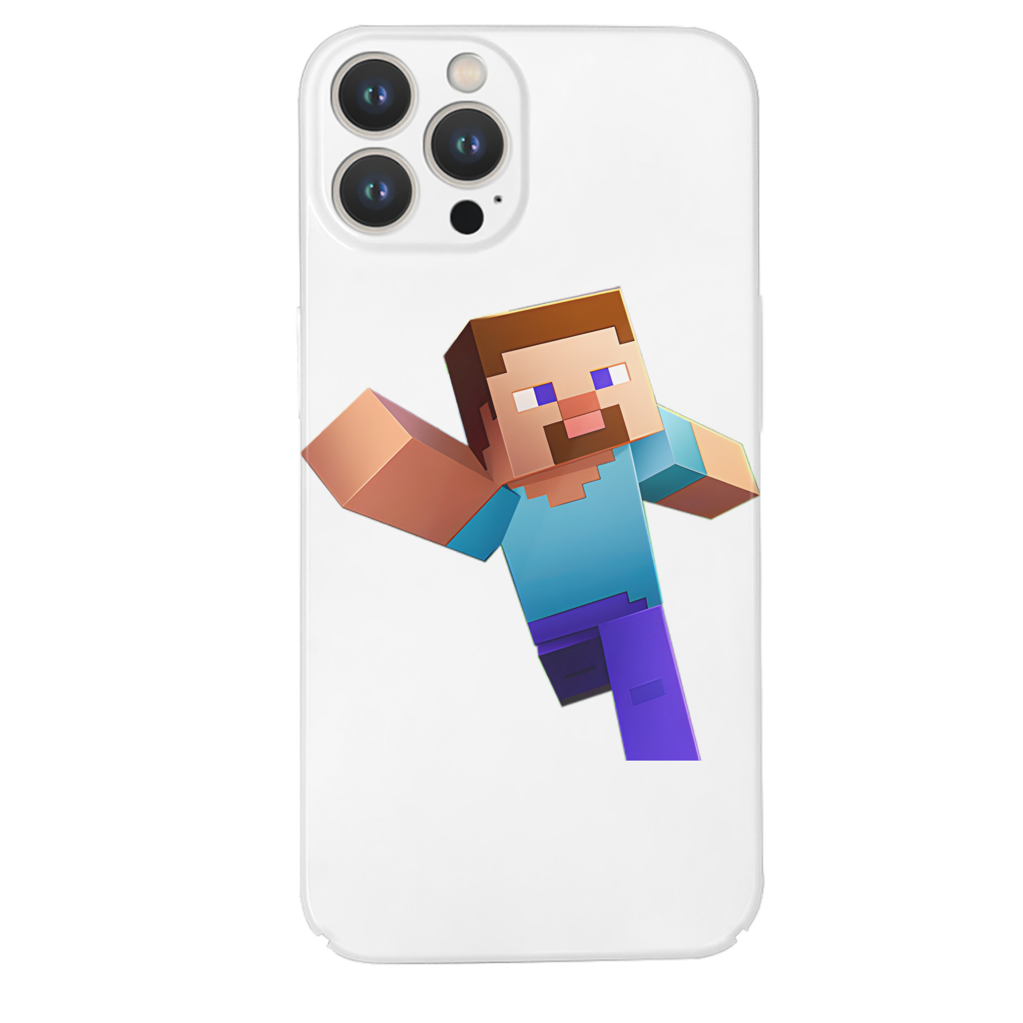 （画像用） マインクラフト ブロックの世界 Minecraft MC Block world 【iPhone 14シリーズ対応】ハードケース